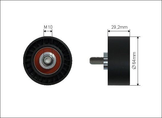 Caffaro 13-08 - Ohjainrulla, hammashihna parts5.com