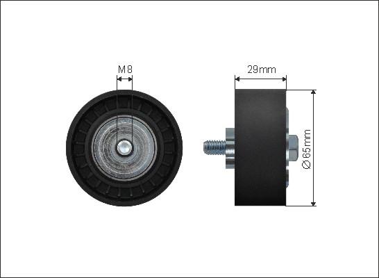 Caffaro 13-12 - Паразитна / водеща ролка, пистов ремък parts5.com