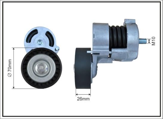 Caffaro 128400SP - Tensor de correa, correa poli V parts5.com