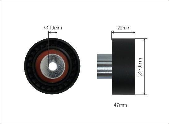 Caffaro 35-63 - Rola ghidare / conducere, curea distributie parts5.com