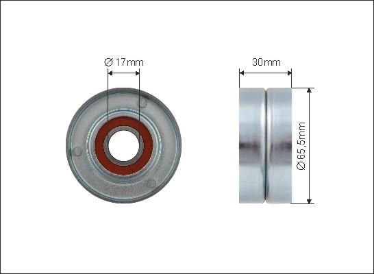 Caffaro 302-00 - Паразитна / водеща ролка, пистов ремък parts5.com