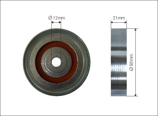 Caffaro 319-69 - Ohjainrulla, moniurahihna parts5.com