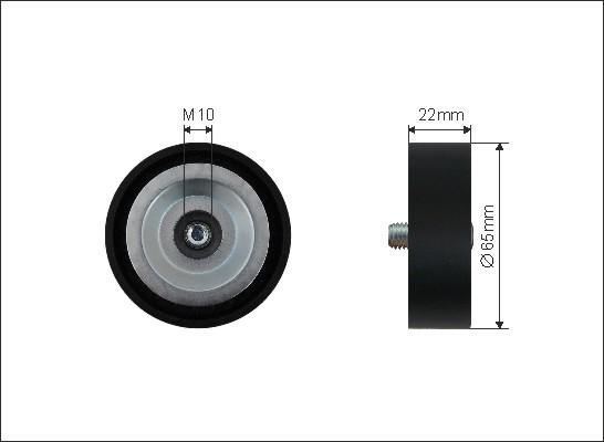 Caffaro 312-00 - Паразитна / водеща ролка, пистов ремък parts5.com