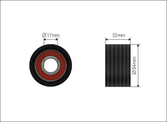 Caffaro 25-99 - Umlenk / Führungsrolle, Zahnriemen parts5.com