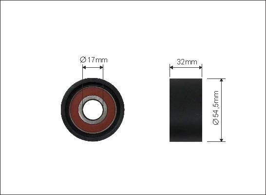 Caffaro 25-00 - Rolka kierunkowa / prowadząca, pasek rozrządu parts5.com