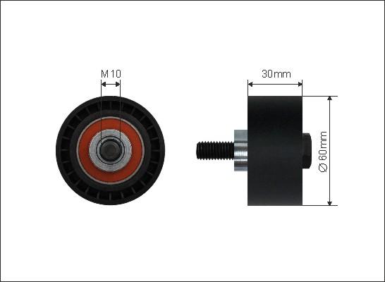 Caffaro 210-37 - Rolka kierunkowa / prowadząca, pasek rozrządu parts5.com