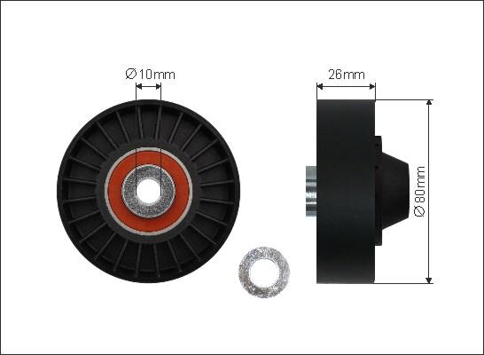 Caffaro 21-11 - Saptırma / Kılavuz makarası, Kanallı V-kayışı parts5.com