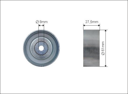 Caffaro 230-22 - Obehová / vodiaca kladka ozubeného remeňa parts5.com