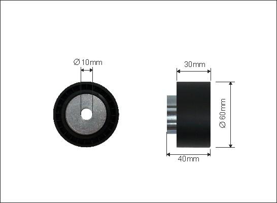 Caffaro 23-31 - Saptırma / Kılavuz makarası, triger kayışı parts5.com