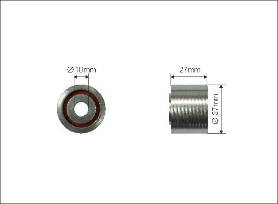 Caffaro 70-71 - Deflection / Guide Pulley, v-ribbed belt parts5.com