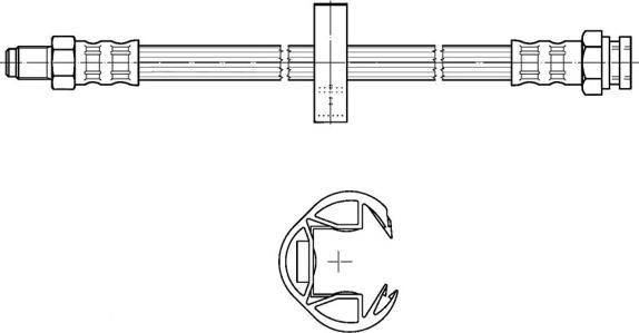 CEF 511411 - Tubo flexible de frenos parts5.com