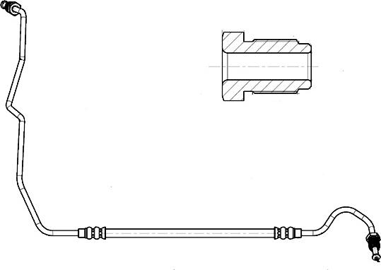 CEF 518318 - Zavorna cev parts5.com