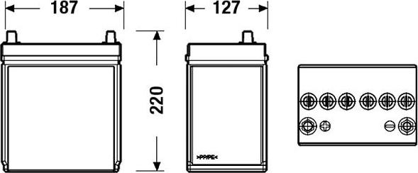 CENTRA CB357 - Baterie de pornire parts5.com