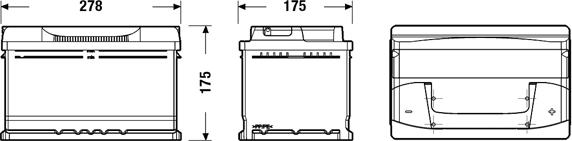 CENTRA CB712 - Baterie de pornire parts5.com