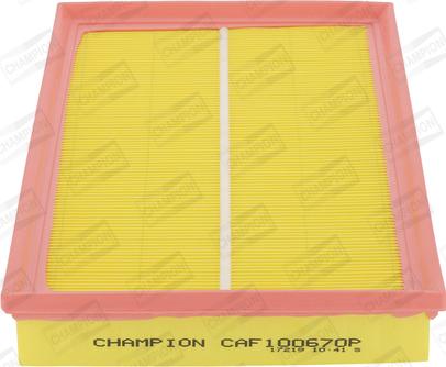 Champion CAF100670P - Filter za vazduh parts5.com