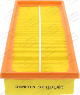 Champion CAF100738P - Filtro de aire parts5.com