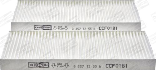 Champion CCF0181 - Filter, interior air parts5.com