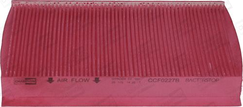 Champion CCF0227B - Filter,salongiõhk parts5.com