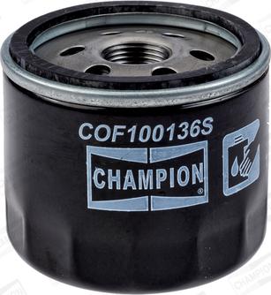 Champion COF100136S - Маслен филтър parts5.com