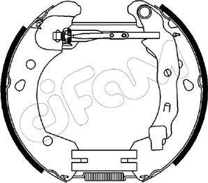 Cifam 151-231 - Brake Shoe Set parts5.com