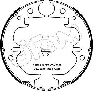 Cifam 153-444 - Komplet kočionih papuča, ručna kočnica parts5.com