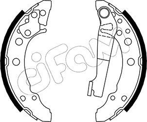 Cifam 153-465 - Jeu de mâchoires de frein parts5.com