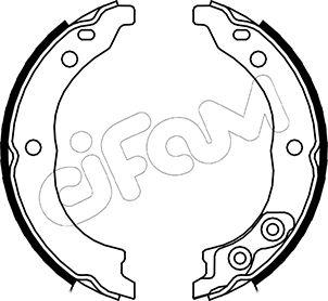 Cifam 153-089 - Set saboti frana, frana de mana parts5.com