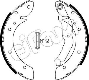 Cifam 153-351 - Zestaw szczęk hamulcowych parts5.com