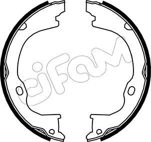 Cifam 153-363 - Komplet zavorne celjusti, rocna zavora parts5.com