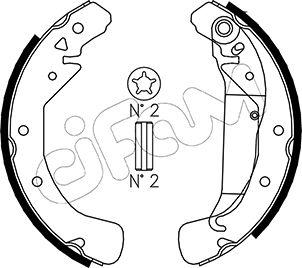 Cifam 153-311 - Sada brzdových čeľustí parts5.com