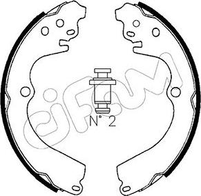 Cifam 153-383 - Σετ σιαγόνων φρένων parts5.com