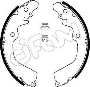 Cifam 153-257 - Piduriklotside komplekt parts5.com