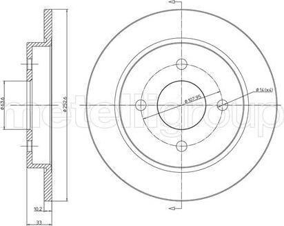 Cifam 800-542C - Brake Disc parts5.com