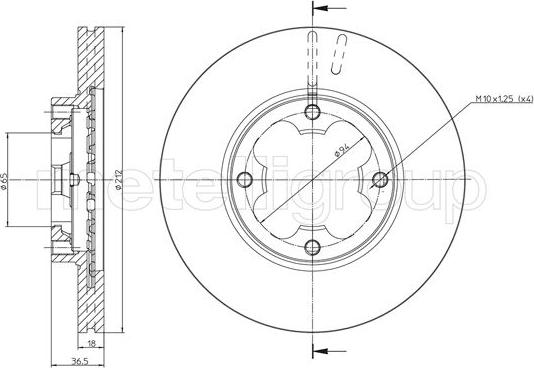 Cifam 800-1619 - Δισκόπλακα parts5.com