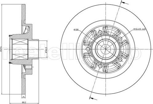 Cifam 800-1196 - Féktárcsa parts5.com