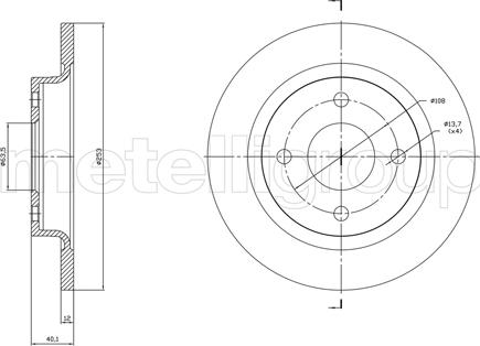 Cifam 800-1846C - Disc frana parts5.com