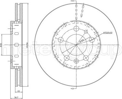 Cifam 800-390C - Brake Disc parts5.com