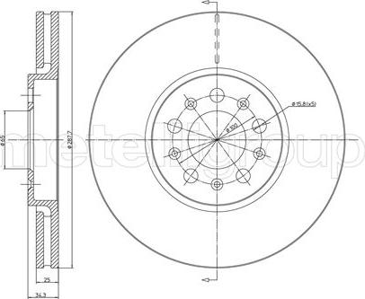 Cifam 800-365C - Спирачен диск parts5.com