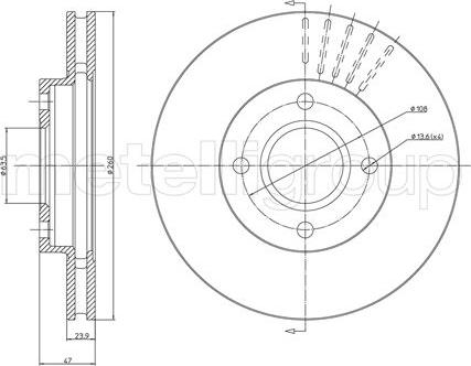 Cifam 800-316 - Kočioni disk parts5.com