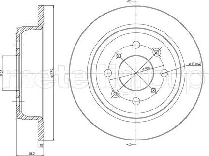 Cifam 800-267 - Disco de freno parts5.com