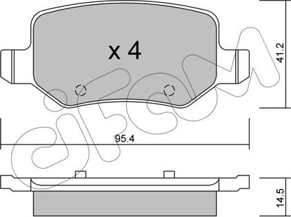 Cifam 822-565-0 - Komplet pločica, disk-kočnica parts5.com