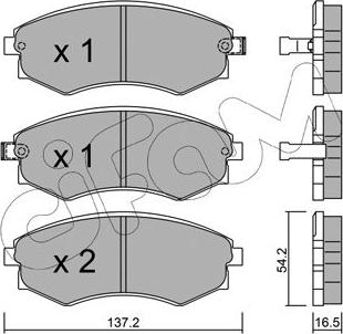 Cifam 822-518-0 - Brake Pad Set, disc brake parts5.com