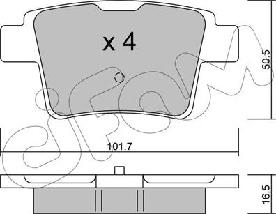 Cifam 822-677-0 - Fren balata seti, diskli fren parts5.com