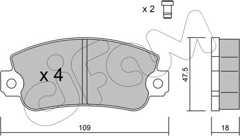 Cifam 822-033-1 - Fren balata seti, diskli fren parts5.com