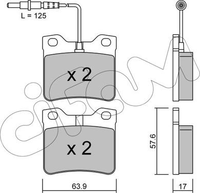 Cifam 822-192-0 - Set placute frana,frana disc parts5.com