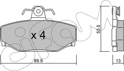 Cifam 822-131-0 - Brake Pad Set, disc brake parts5.com