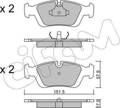 Cifam 822-124-0 - Set placute frana,frana disc parts5.com