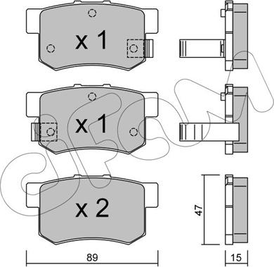 Cifam 822-173-0 - Fékbetétkészlet, tárcsafék parts5.com