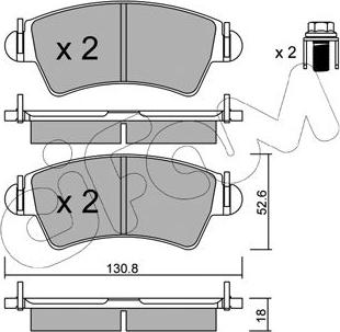 Cifam 822-313-0 - Komplet pločica, disk-kočnica parts5.com