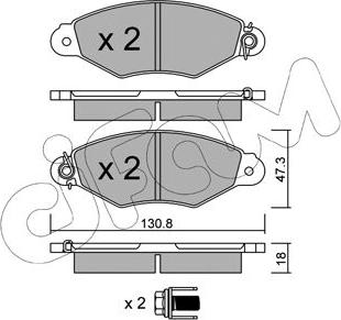 Cifam 822-253-0 - Тормозные колодки, дисковые, комплект parts5.com